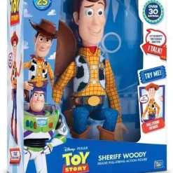 Buy 🛒 Toy Story 4 Sheriff Woody Deluxe Pull String Action Figure [Over 30 Sayings] (Pre-Order ships January) 🎉