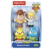 Outlet 👏 Fisher Price Toy Story 4 Little People Woody, Bo Pepp, Bunny & Ducky Exclusive Figure 4-Pack [Damaged Package] 🎉