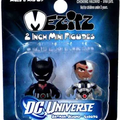 Promo 🤩 Mini Mez-Itz Series 2 Batman Beyond & Cyborg 2-Inch Vinyl Figure 2-Pack 🥰