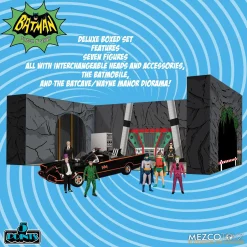 Buy 🎉 DC 5 Points 1966 Batman, Robin, Alfred, Catwoman, Joker, Penguin, Riddler, Batmobile & Batcave Deluxe Action Figure Boxed Set 🌟 -Toy Story Shop batman5pointsdeluxeset inset4