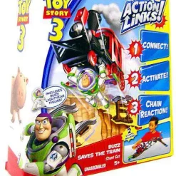 Flash Sale ✔️ Toy Story 3 Action Links Stunt Set Buzz Saves the Train Playset 🛒