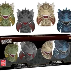 Best deal 👍 Funko Game of Thrones Dorbz Dragons Exclusive Vinyl Figure 4-Pack 🎉
