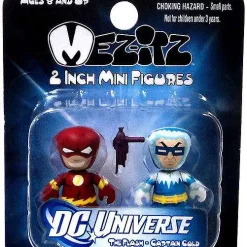 Discount ❤️ DC Mini Mez-Itz Series 2 The Flash & Captain Cold 2-Inch Vinyl Figure 2-Pack 🎉