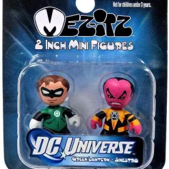 Outlet ⌛ DC Green Lantern Mini Mez-Itz Series 1 Hal Jordan & Sinestro 2-Inch Vinyl Figure 2-Pack 👍