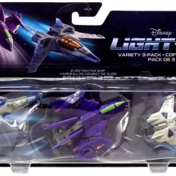 Discount 🔥 Disney / Pixar Lightyear Movie Hot Wheels XL-01, Zurg Fighter Ship & XL-15 Vehicle 3-Pack 🤩