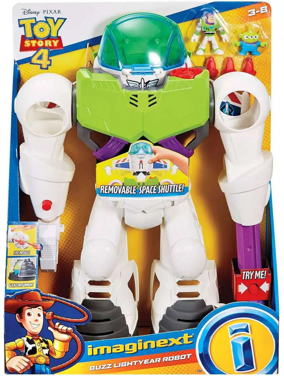 Brand new โค๏ธ Fisher Price Disney / Pixar Imaginext Toy Story 4 Buzz Lightyear Robot Playset ๐ 1 Brand new โค๏ธ Fisher Price Disney / Pixar Imaginext Toy Story 4 Buzz Lightyear Robot Playset ๐