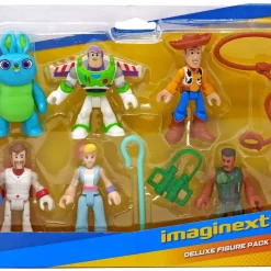 Brand new 👍 Fisher Price Disney / Pixar Imaginext Toy Story 4 Bunny, Buzz, Combat Carl, Bo Peep, Duke Caboom, Woody, Forky & Ducky Deluxe Figure 8-Pack Set 🔔