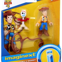 Discount 🔔 Fisher Price Disney / Pixar Imaginext Toy Story 4 Forky & Woody Figure Set 🎉