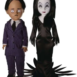 Coupon 👏 Living Dead Dolls The Addams Family LDD Presents Gomez & Morticia 10-Inch Doll 2-Pack 🔥
