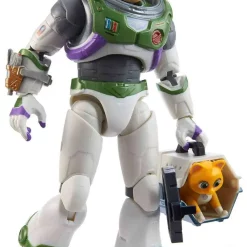 Best Pirce 🤩 Disney / Pixar Lightyear Movie Alpha Class Buzz Lightyear & Sox Action Figure 😉 -Toy Story Shop lyalphaclassbuzsox inset4