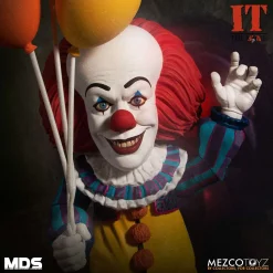 Hot Sale 😍 IT Movie (1990) MDS Designer Series Pennywise 6-Inch Deluxe Figure [1990] ✔️ -Toy Story Shop mds1990pennywise inset2
