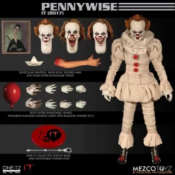 New 🤩 IT One:12 Collective Pennywise Action Figure [IT Movie (2017)] 👏 -Toy Story Shop mezcoone12pennywise inset4