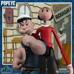 Cheapest 😍 Popeye the Sailor Man 5 Points Popeye, Olive Oyl, Bluto, Rough House & Cafe Playset Deluxe Action Figure Boxed Set 🛒 -Toy Story Shop popeye5points inset2