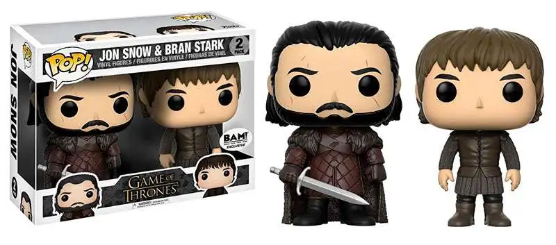 Outlet ✨ Funko POP! Game of Thrones Jon Snow & Bran Stark Exclusive Vinyl Figure 2-Pack 🛒 1 Outlet ✨ Funko POP! Game of Thrones Jon Snow & Bran Stark Exclusive Vinyl Figure 2-Pack 🛒