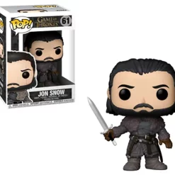 Brand new ✔️ Funko POP! Game of Thrones Jon Snow Vinyl Figure #61 [Beyond the Wall, Damaged Package] 🔔