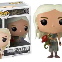 Best Pirce 😀 Funko POP! Game of Thrones Daenerys Targaryen Vinyl Figure #03 [Green Dragon, Damaged Package] ⭐