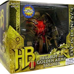 Flash Sale โค๏ธ Hellboy 2 The Golden Army Hellboy & Golden Army Soldier Exclusive Action Figure Set ๐