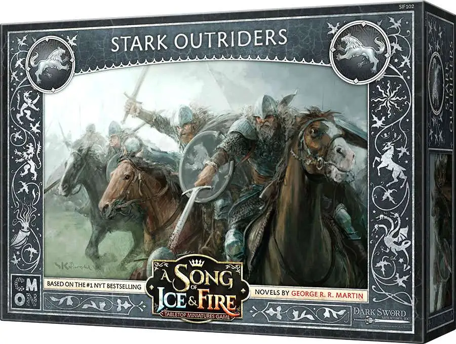 New ❤️ A Song of Ice & Fire Stark Outriders Unit Box Tabletop Miniatures Game ✔️ 1 New ❤️ A Song of Ice & Fire Stark Outriders Unit Box Tabletop Miniatures Game ✔️