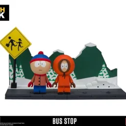 Deals 👍 McFarlane Toys South Park Stan & Kenny With the Bus Stop Small Construction Set 🔥 -Toy Story Shop stankennybusstopset inset2