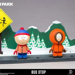 Deals 👍 McFarlane Toys South Park Stan & Kenny With the Bus Stop Small Construction Set 🔥 -Toy Story Shop stankennybusstopset inset3