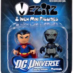 New 👍 DC Mini Mez-Itz Series 1 Superman & Mongul 2-Inch Vinyl Figure 2-Pack 🤩