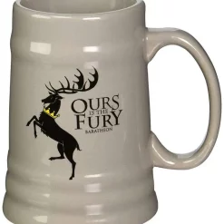 Promo 🧨 Game of Thrones Baratheon Sigil Ceramic Stein 💯
