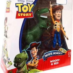 Outlet 🔔 Toy Story Movie Moments Woody & Rex Exclusive Action Figure 2-Pack [Damaged Package] 👏