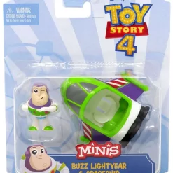 Budget ๐ฅ Disney / Pixar Toy Story 4 MINIS Buzz Lightyear & Spaceship Mini Figure & Vehicle ๐คฉ