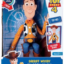 New 🥰 Toy Story 4 Woody Deluxe Pull-String Exclusive Action Figure [Damaged Package] 👍