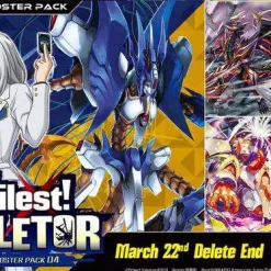 Brand new 🌟 Cardfight Vanguard V Trading Card Game Vilest Deletor Vilest! Deletor Booster Box VGE-V-BT04 [16 Packs] 😀 -Toy Story Shop vilestdeletorbox inset2